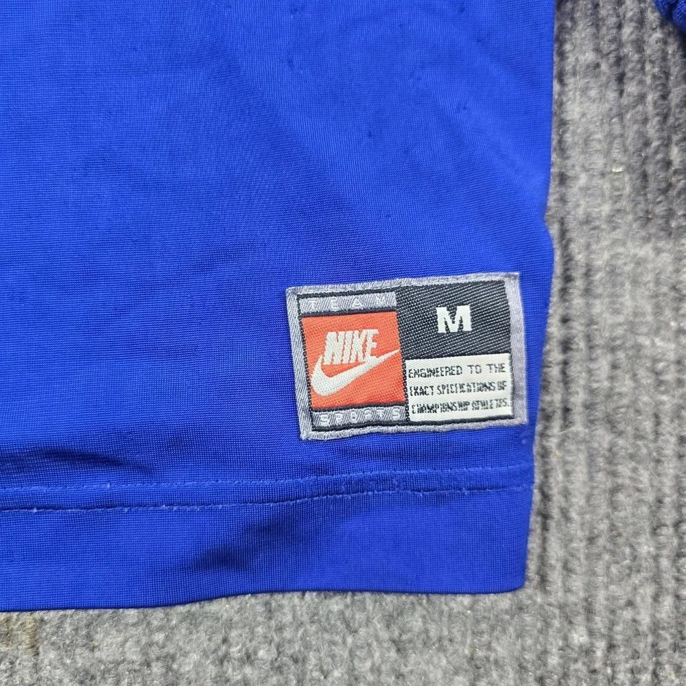 Vintage Nike Goalkeeper Jersey Mens‎ Medium Long Sleeve Padded Elbow Royal Blue